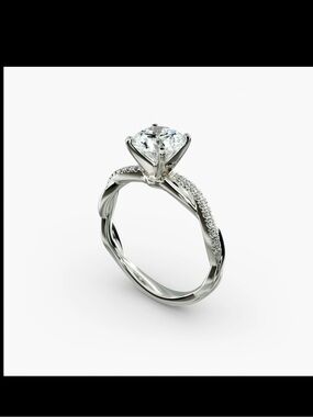 GIA-Certified 0.82ct E/VVS2 Diamond Engagement Ring – Blue Nile Petite Twist Set